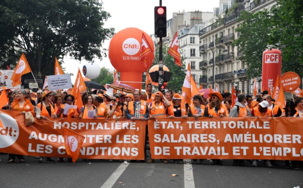 La CFDT devient le premier syndicat français, la CGT reste en tête dans la fonction publique
