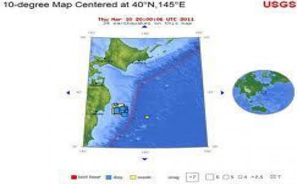 Fort séisme au large du nord-est du Japon