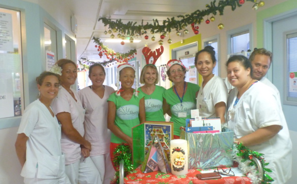 Polynélivre fête Noël en pédiatrie du CHPF