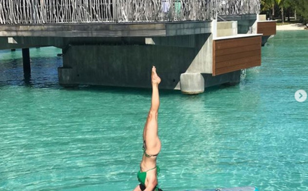 Sylvie Tellier trouve l'équilibre à Bora Bora