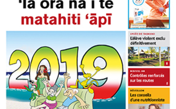 TAHITI INFOS N° 1315 du 31 décembre 2018