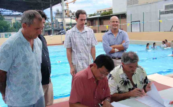 Ouverture d 'une section sportive section natation au collège Anne-Marie Javouhey