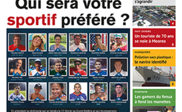 TAHITI INFOS N° 1323 du 14 janvier 2019