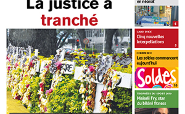 TAHITI INFOS N° 1330 du 23 janvier 2019