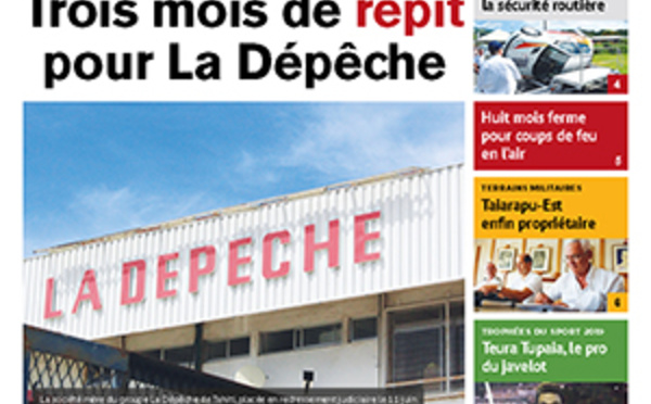 TAHITI INFOS N° 1334 du 29 janvier 2019