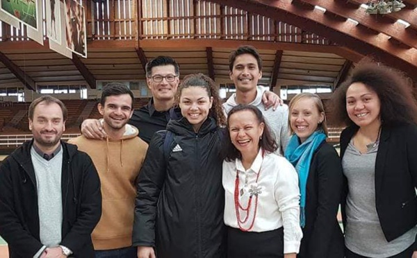 Christelle Lehartel à la rencontre des Polynésiens de l’Insep