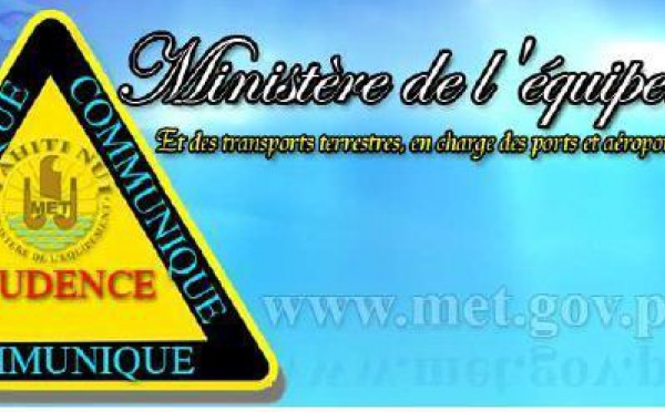 Communiqué à l'attention des usagers de la RT3, presqu'île de Tairapu Ouest