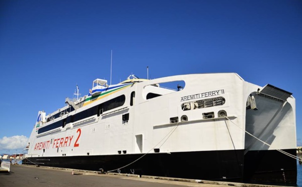 Le mauvais temps a perturbé les rotations de l'Aremiti Ferry dimanche