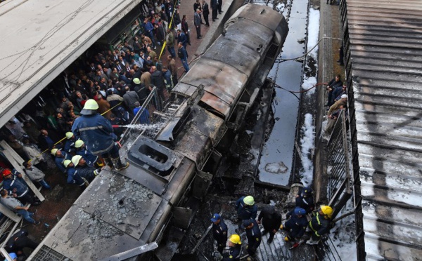 Egypte: 20 morts dans un accident en gare du Caire