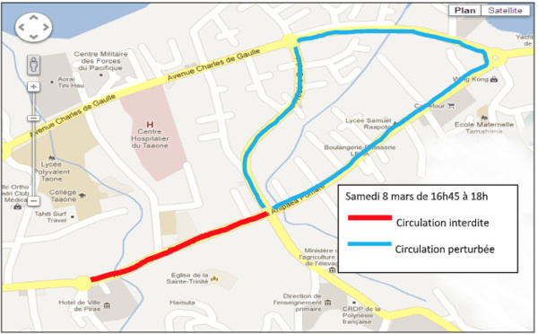 Course La Tahitienne® : circulation perturbée samedi à Pirae