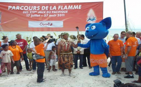 Ouvéa : première étape du parcours de la flamme des Jeux