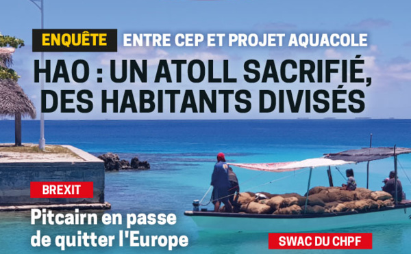 À la Une de Tahiti Pacifique, vendredi 22 mars