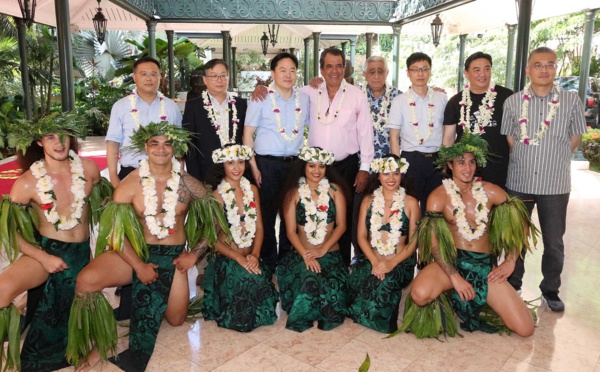 Une délégation des autorités de la ville de Jiangyin à Tahiti