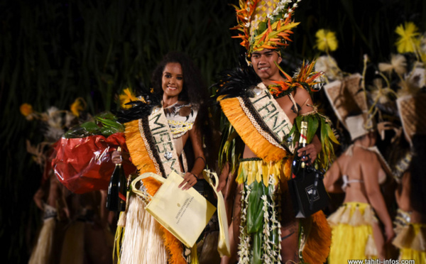 Pikea Tching et Emana Lehartel élus Miss et Tane Mini Heiva 2019