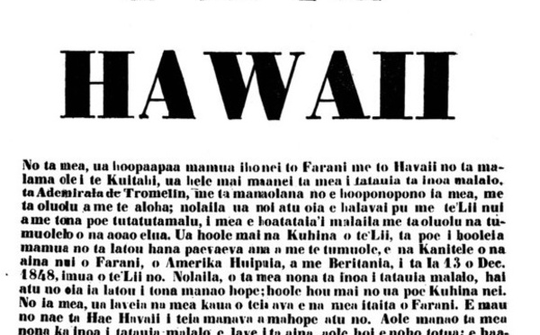 1849 : de Tromelin s’empare d’Honolulu