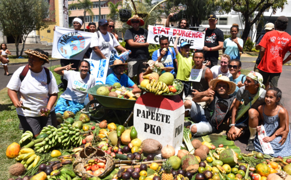 Eco-tour avec une brouette : "La solidarité des Polynésiens est magnifique"