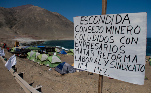 Chili: grève à la plus grande mine de cuivre au monde, en soutien à la contestation