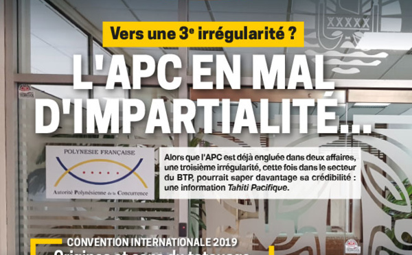 À la Une de Tahiti Pacifique jeudi 31 octobre