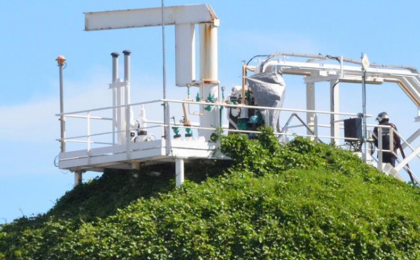 Gaz de Tahiti : incendie sur la sphère végétalisée