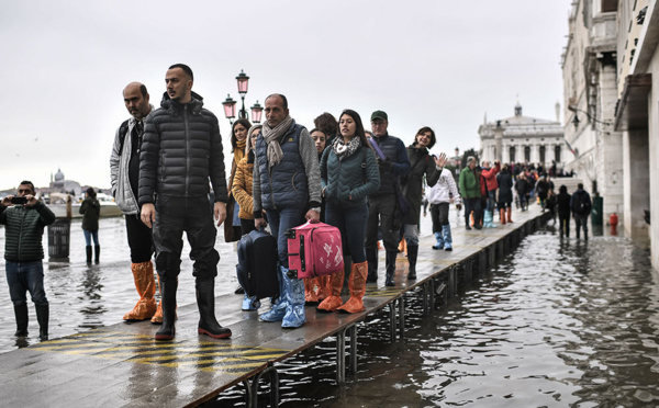 Venise abasourdie après une "acqua alta" historique