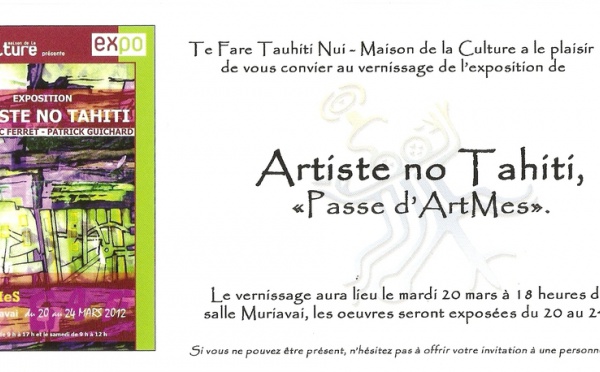 EXPOSITION « Passe d’ArtMes » du 19 au 25 mars 2012