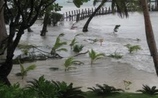 Inondations à Bora Bora