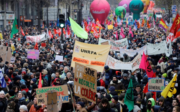 Retraites : entre 800 000 et 1,5 million de manifestants en France