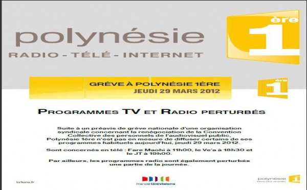 Grève à Polynésie 1ère