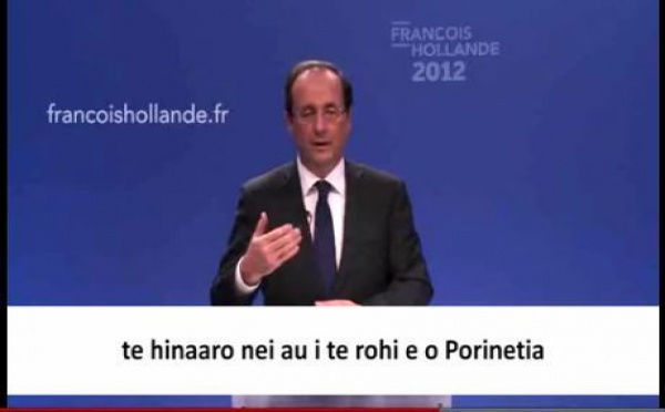 François Hollande s'adresse aux Polynésiens