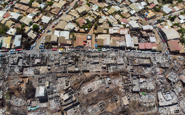 Chili : un incendie "intentionnel" ravage 245 maisons à Valparaiso