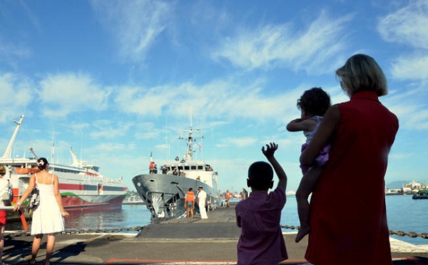 Le patrouilleur La Tapageuse quitte définitivement la Polynésie