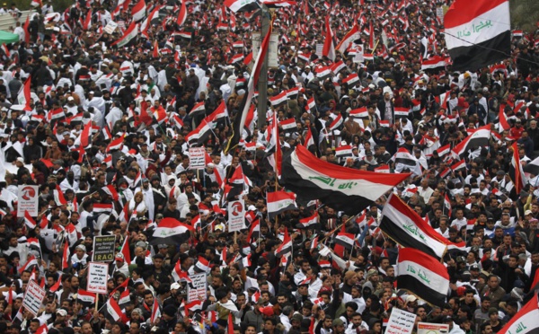 A Bagdad, des milliers de manifestants réclament le départ des troupes américaines