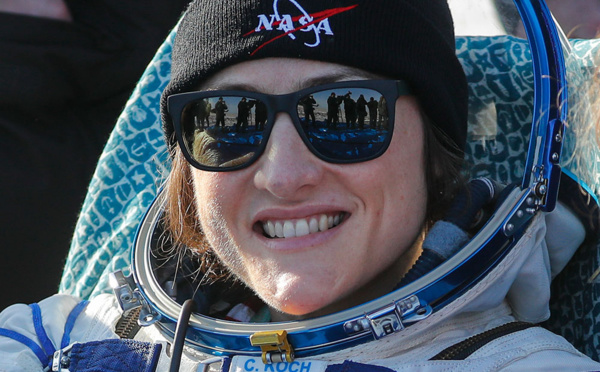 L'astronaute américaine revient "heureuse" sur Terre, après 11 mois à bord de l'ISS