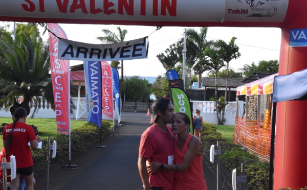 Le duo Papaura vainqueur de la course de la Saint-Valentin