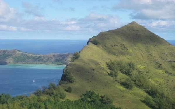 Eboulement sur les hauteurs de Mangareva