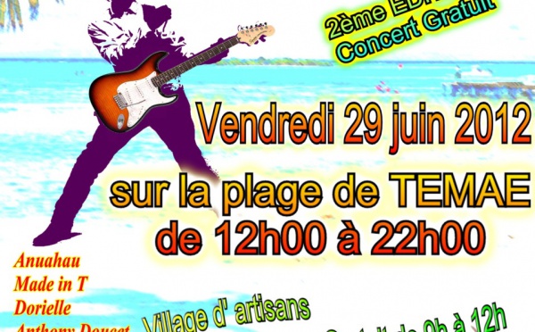 Moorea Events Festival de la musique 2012, 2ème édition