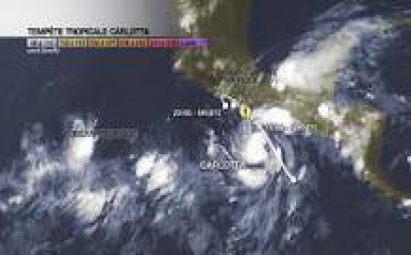 L'ouragan Carlotta se forme dans le Pacifique au large du Mexique