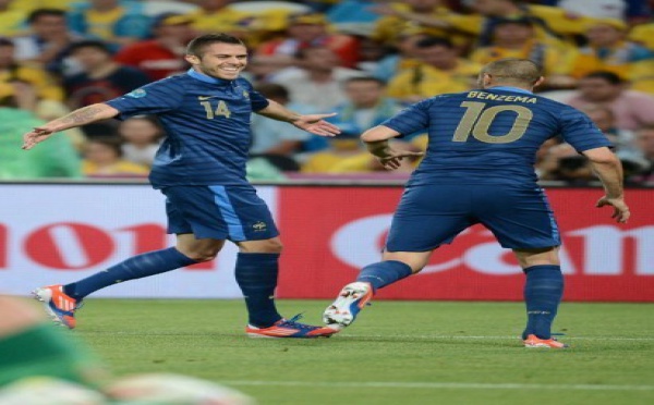 Euro-2012 - La France bat l'Ukraine (2-0) et se rapproche des quarts