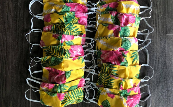Défi 15 000 masques pour les couturières de Teva i Uta
