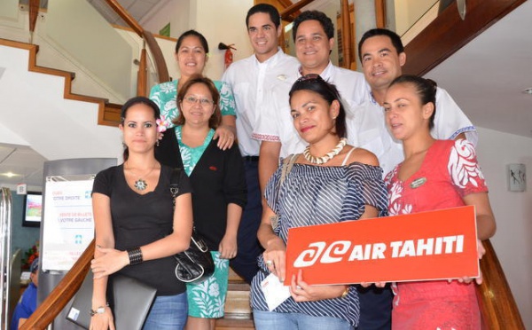 Jeu Air Tahiti pour promouvoir le nouveau service de vente en ligne