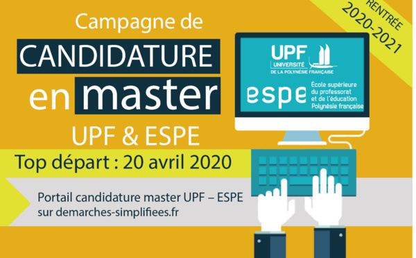 Inscriptions en ligne pour les masters