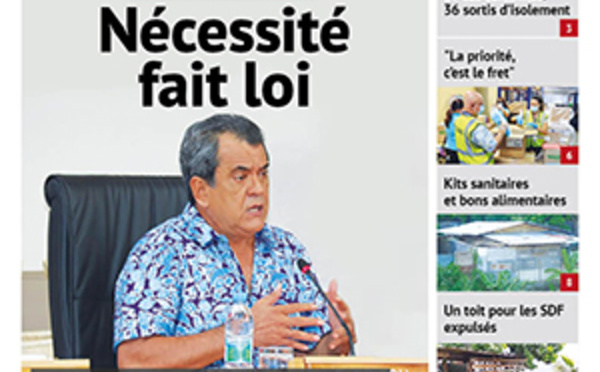 TAHITI INFOS N°1639 du 24 avril 2020