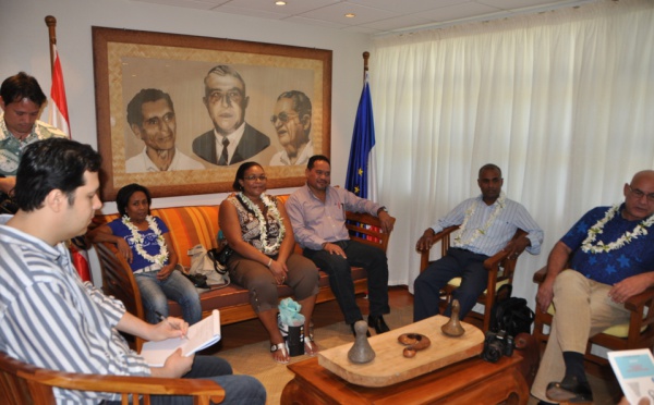 Jacqui Drollet reçoit les membres du bureau de l'ACCD'OM