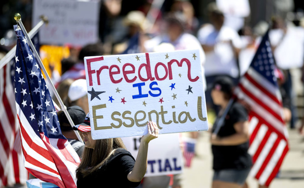 Les Etats-Unis en route vers les 100.000 morts du Covid-19 d'ici juin