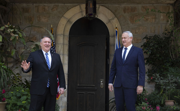 En visite à Jérusalem, Pompeo discute Iran et annexion de territoires palestiniens