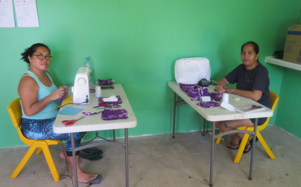 Des masques pour toutes les écoles de Moorea