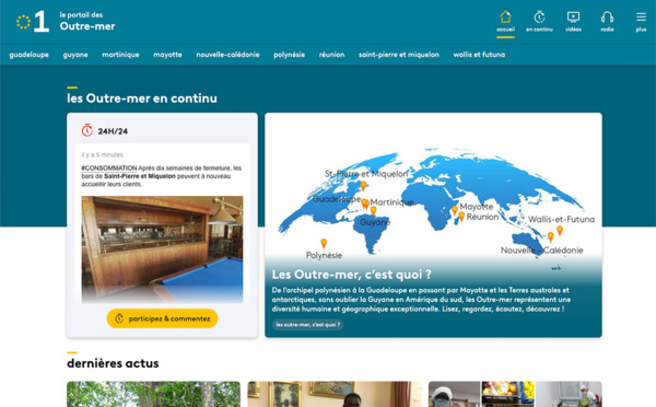 France Télévisions lance son portail ultramarin, une "fenêtre sur tous les Outre-mer"