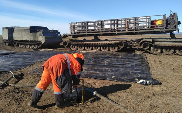 La progression de la marée de carburant dans l'Arctique russe "stoppée"