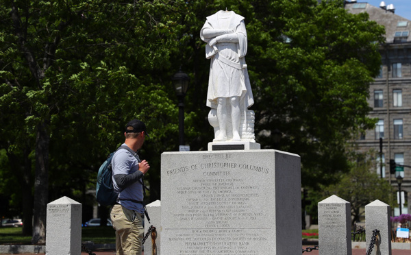 Des statues de Christophe Colomb attaquées à Boston et en Virginie