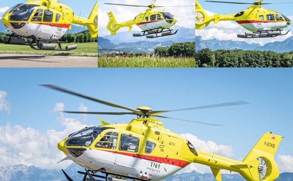 Premières images de l'hélicoptère aux couleurs des Marquises